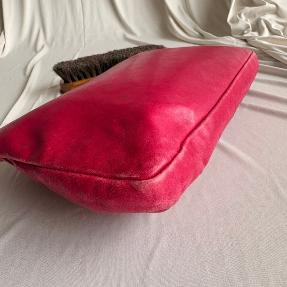 Jimmy Choo Star Stud Clutch - Raspberry Pink Leather, Gold Hardware - Picture 5 of 16
